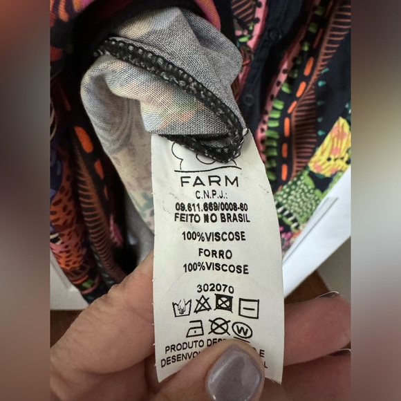 FARM RIO Black Cool Leopards Midi Dress - Picture 8 of 8